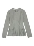 REMAIN pinstripe peplum top - Grey