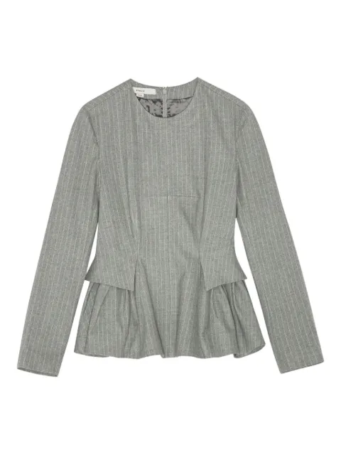 REMAIN pinstripe peplum top