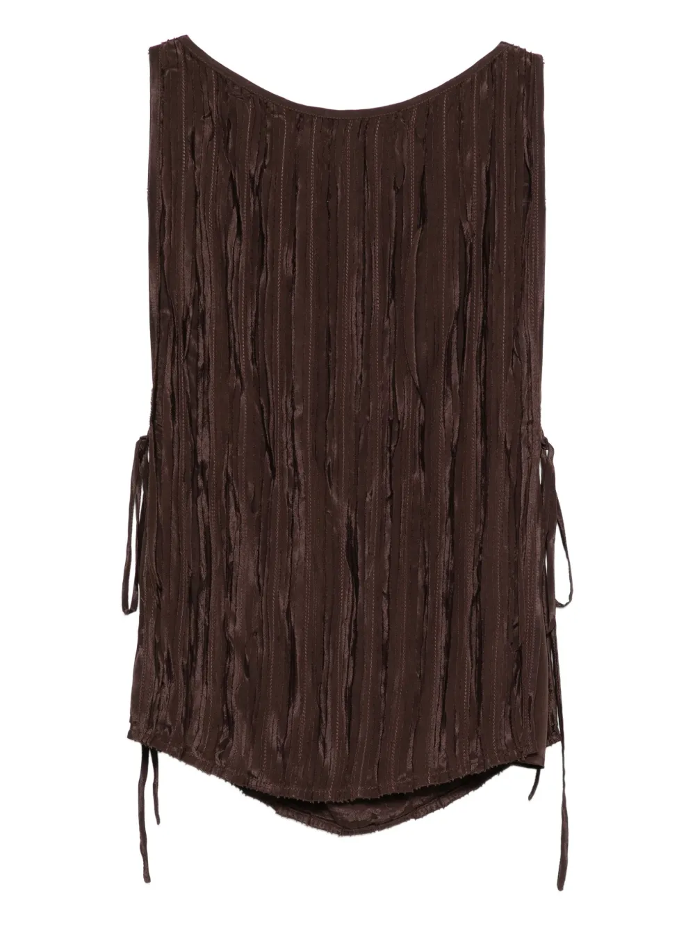Alysi tie-detail pleated  top | Blouses | Image 2