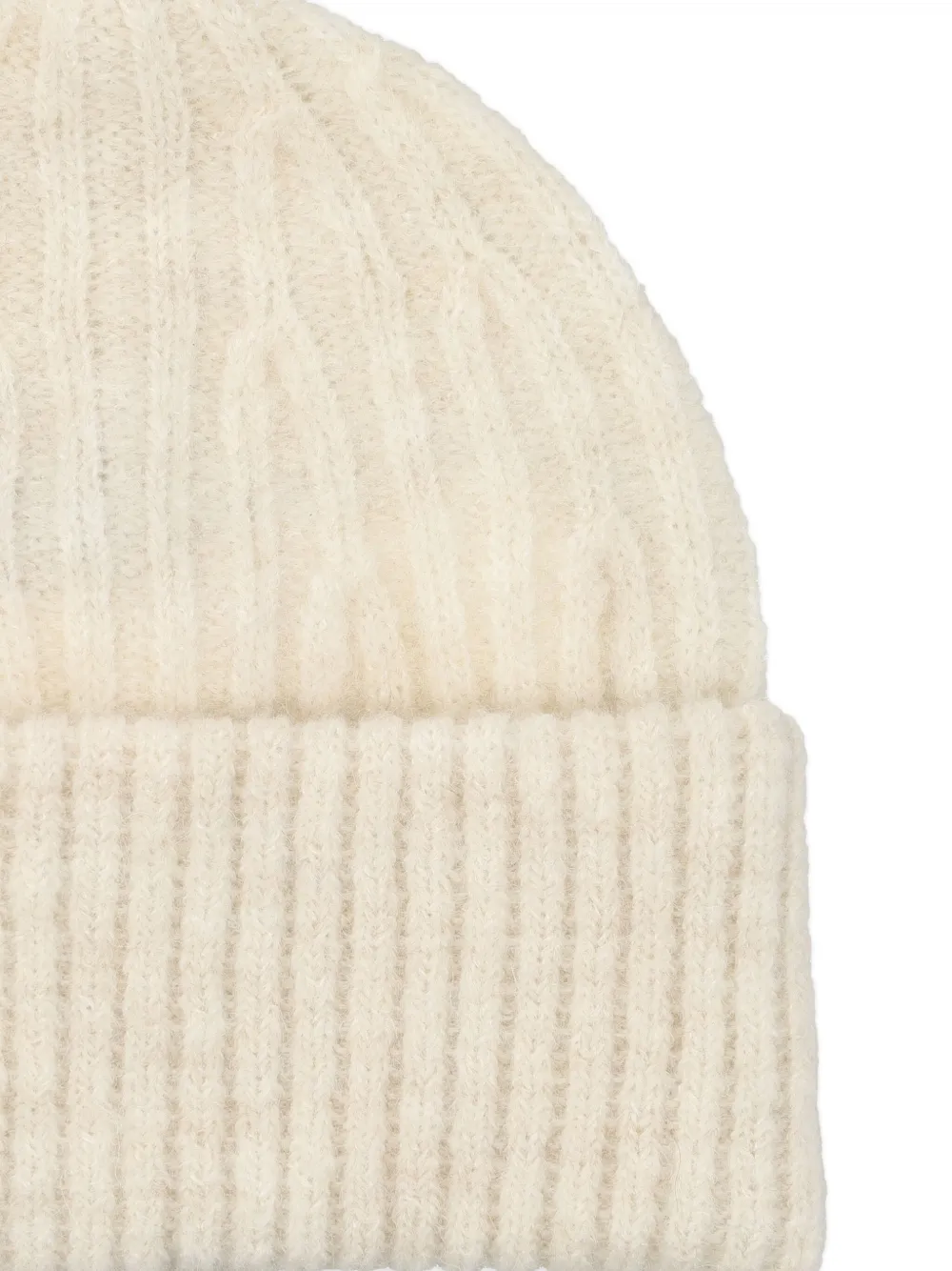 American Vintage Ribgebreide muts Beige