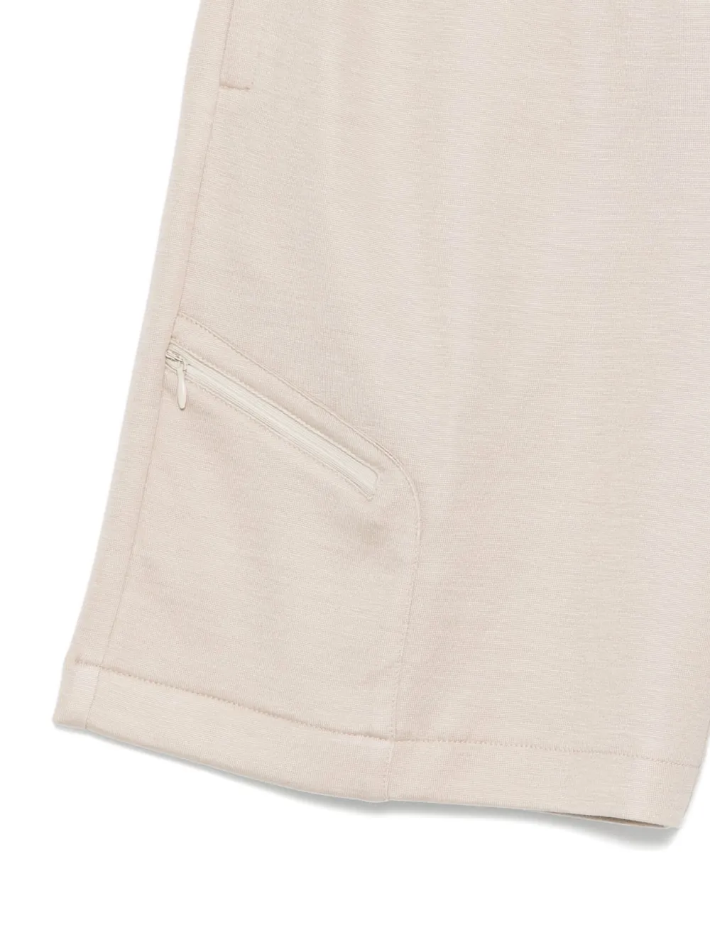 Eleventy Elastische shorts met ritszak Beige