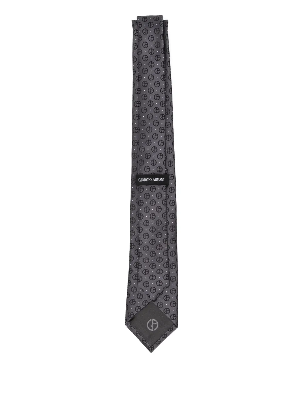 Giorgio Armani Zijden stropdas - Grijs