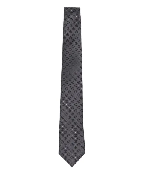 Giorgio Armani monogram silk tie