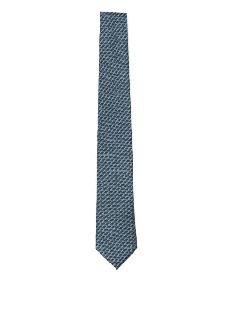 Giorgio Armani geometric-print tie