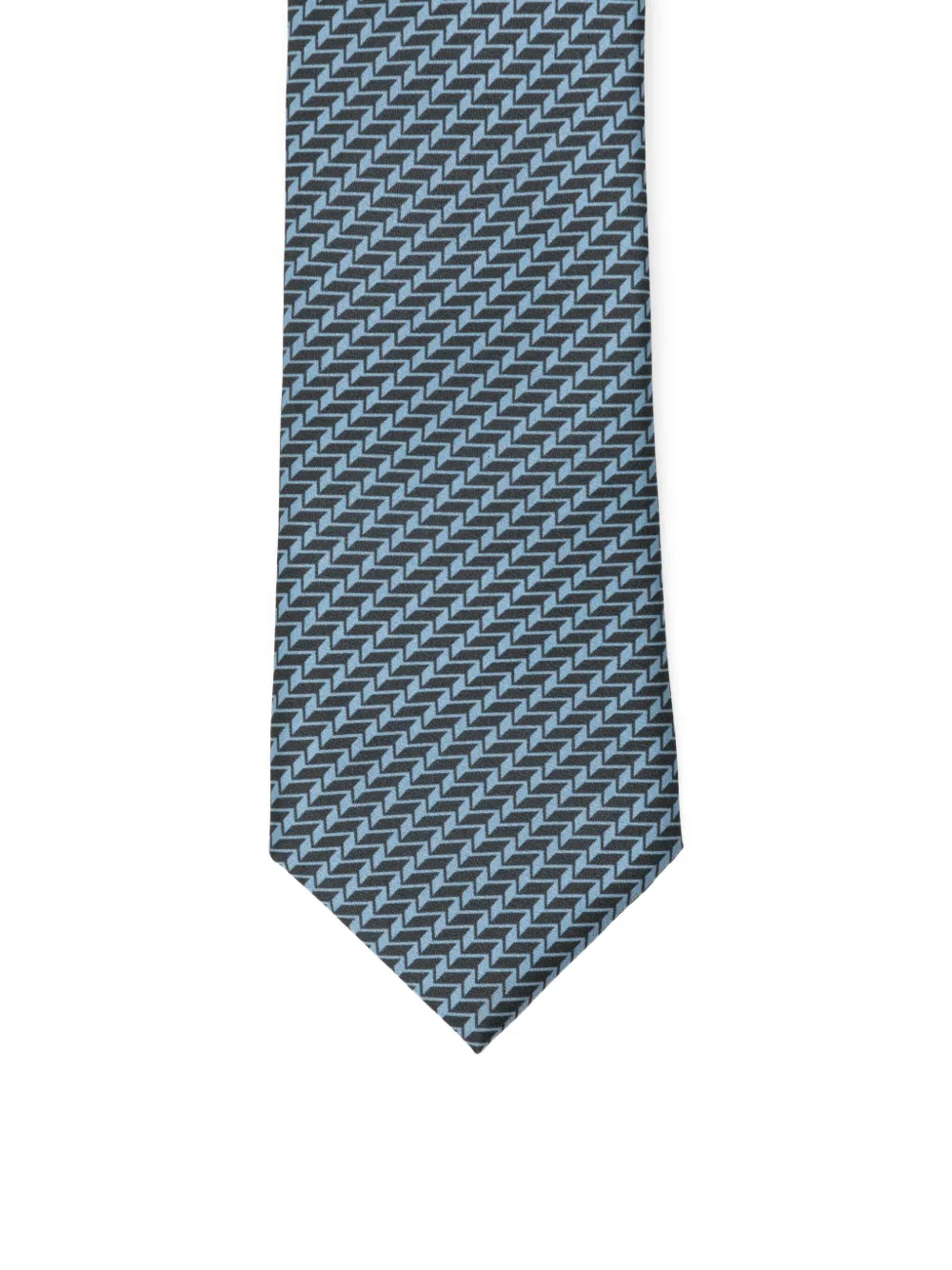 Giorgio Armani Stropdas met geometrische print Blauw