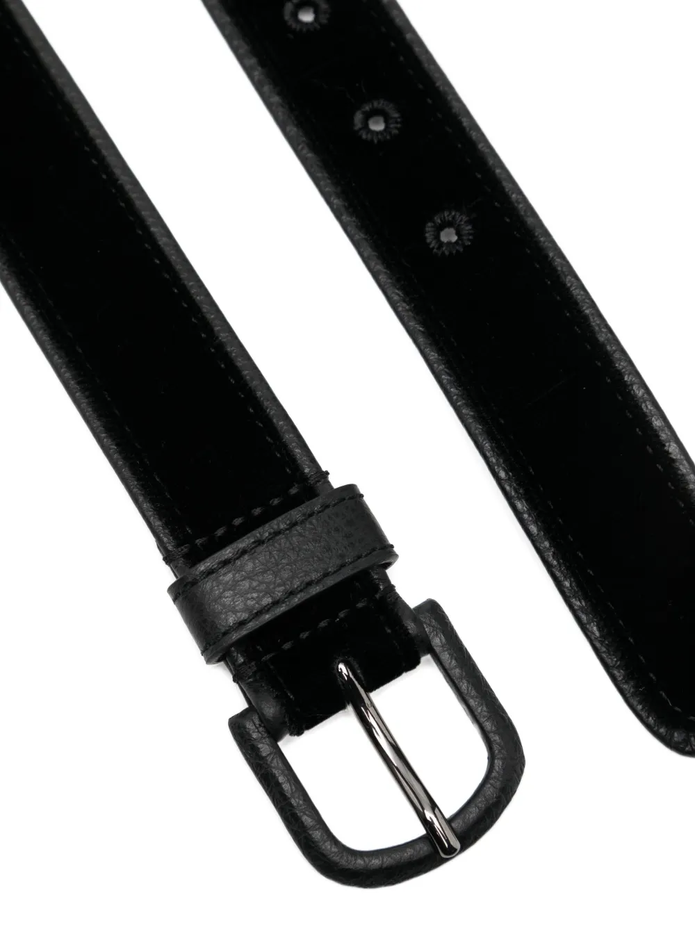 Giorgio Armani Leren riem - Zwart