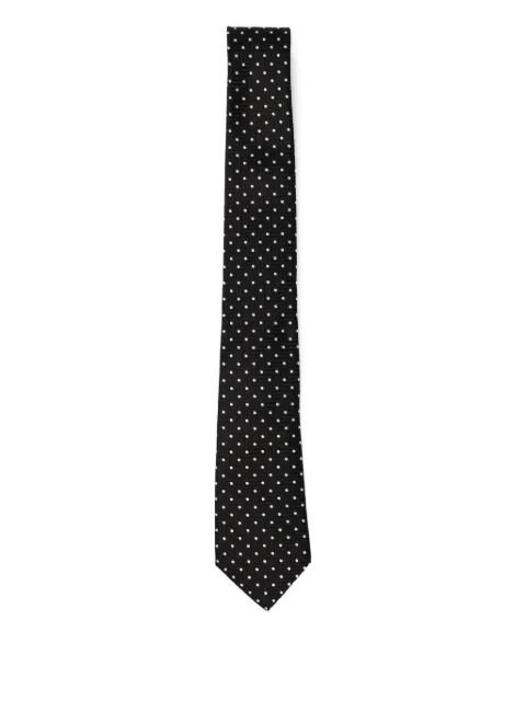 Giorgio Armani dot-print silk tie