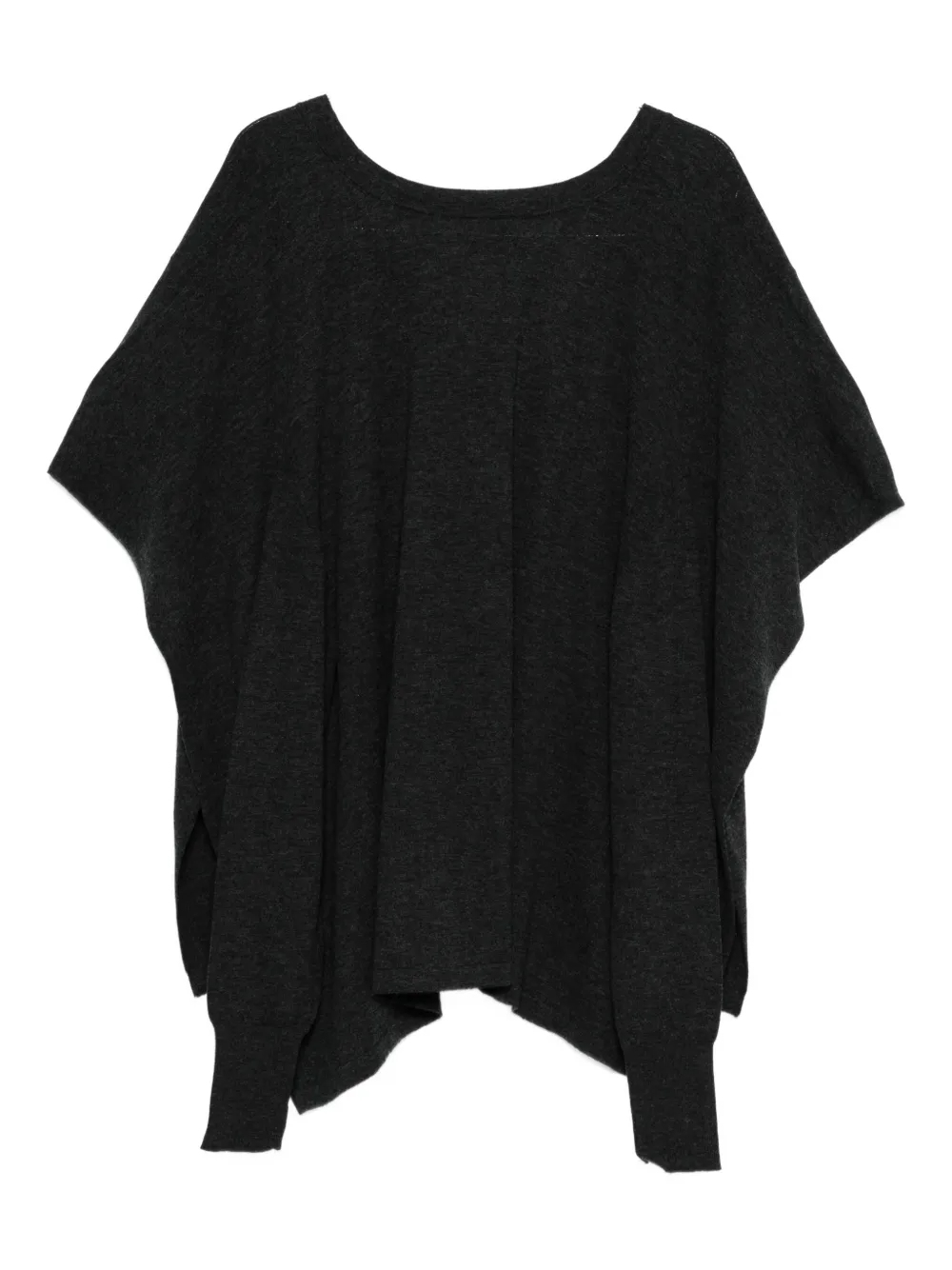 Alysi Short-sleeve Buttoned Cardigan In Black