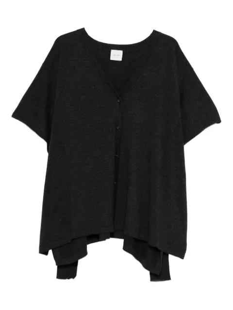 Alysi short-sleeve buttoned cardigan
