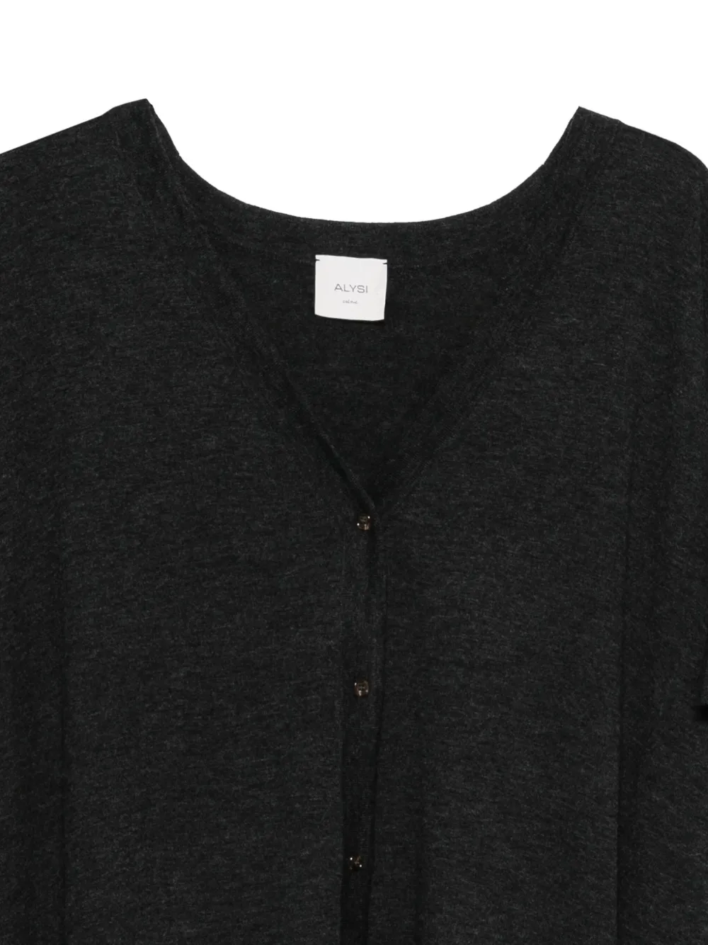 Alysi Vest met korte mouwen en knopen Grijs