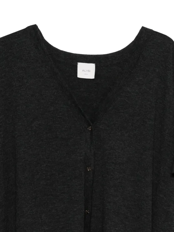 Alysi short-sleeve Buttoned Cardigan Grey FARFETCH NZ