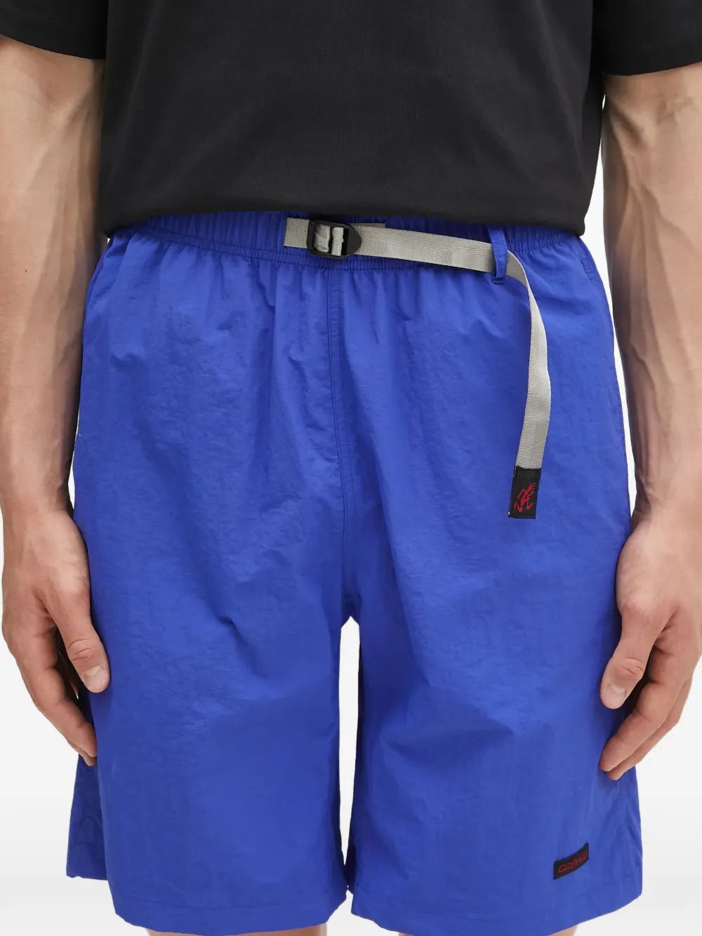 Gramicci Shorts met gespdetail Blauw