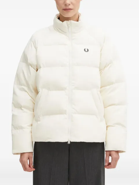 Fred Perry logo-embroidered puffer jacket
