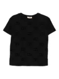 TWINSET logo-pattern T-shirt - Black