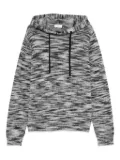 Off-White marl-effect hoodie - Black