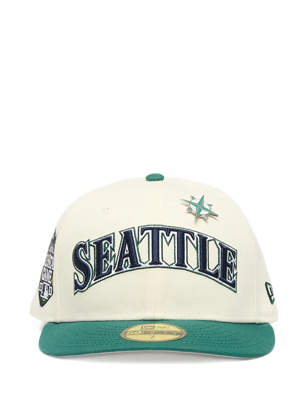 NEW ERA CAP pin-detail embroidered cap | White | Image 1