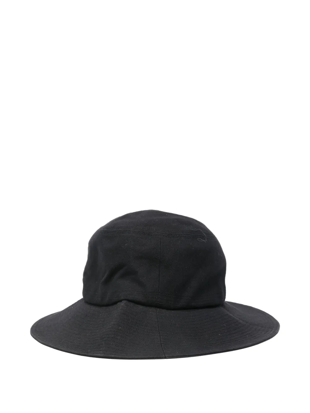 Pre-owned Saint Laurent 1990s Cotton Hat In Black