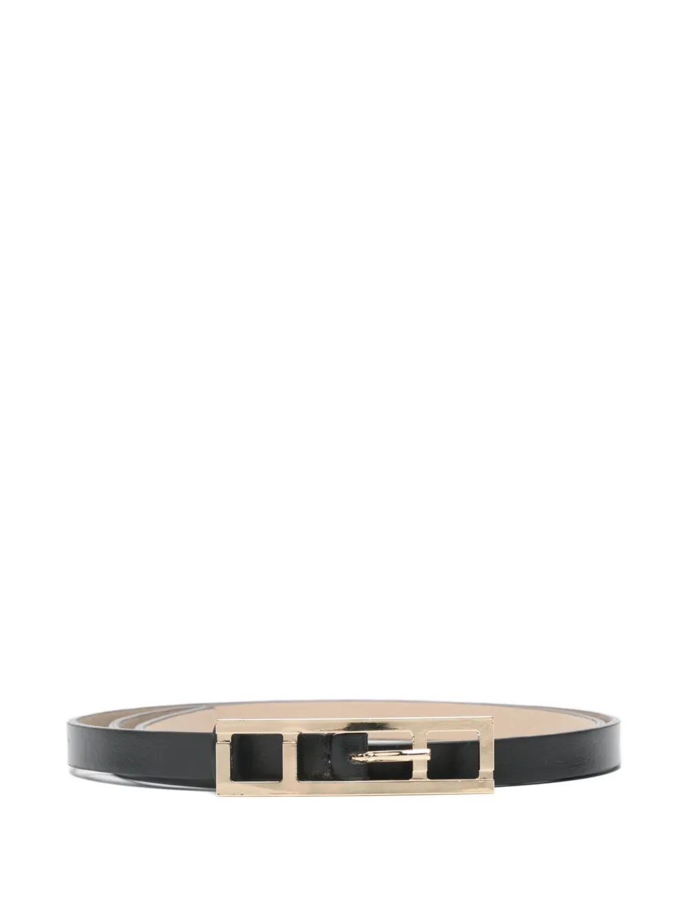 Fabiana Filippi rectangle-buckle leather belt | Black | Image 1