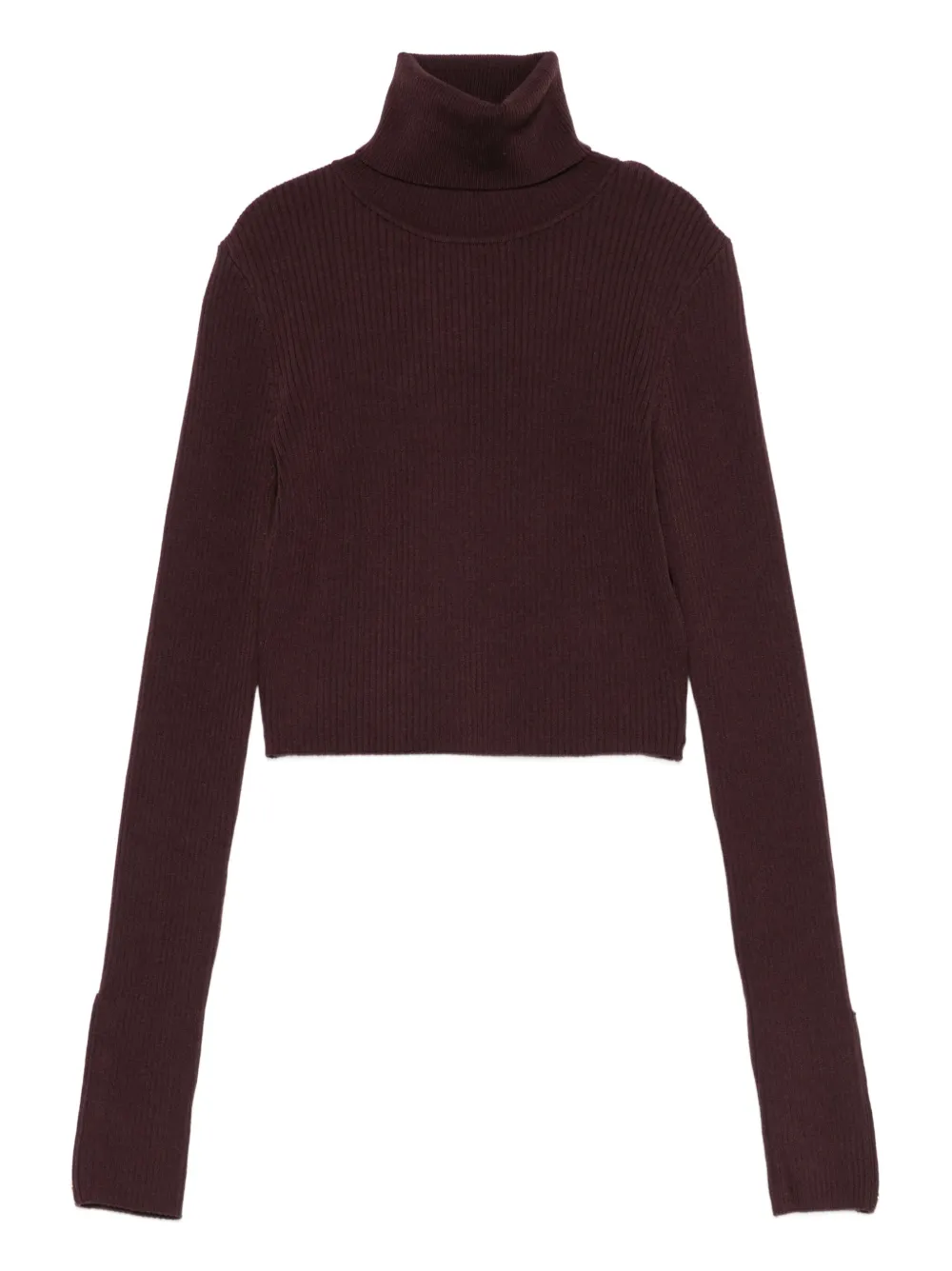 Elisabetta Franchi ribbed crop top | Red | Image 1