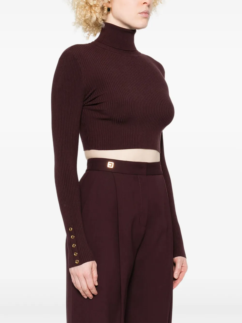 Elisabetta Franchi Cropped top Rood