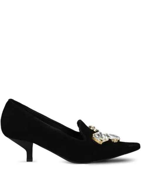 Ras 50mm crystal-embellished pointed pumps