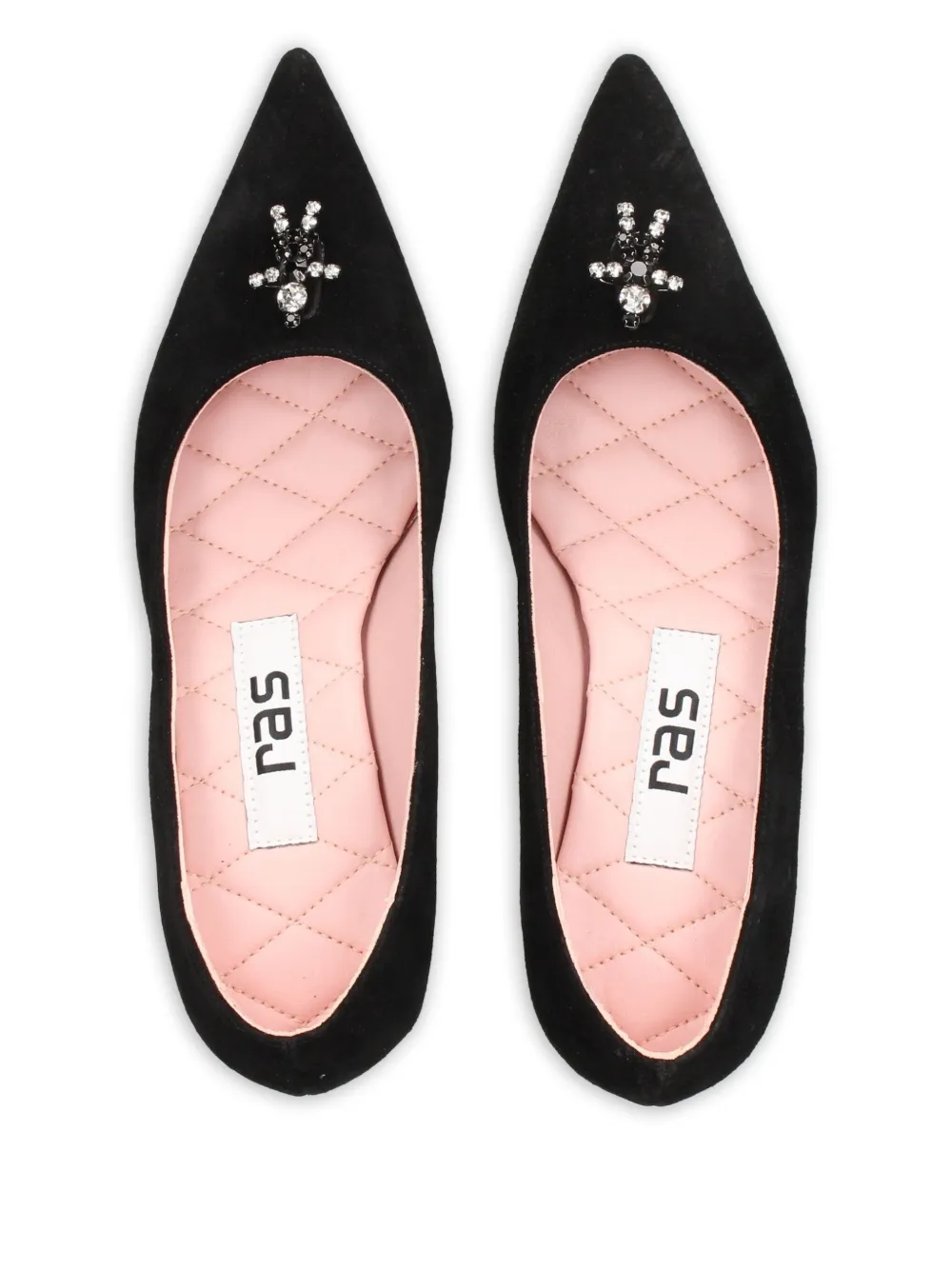 Ras 50mm Embellished Pointed-toe Pumps In Black