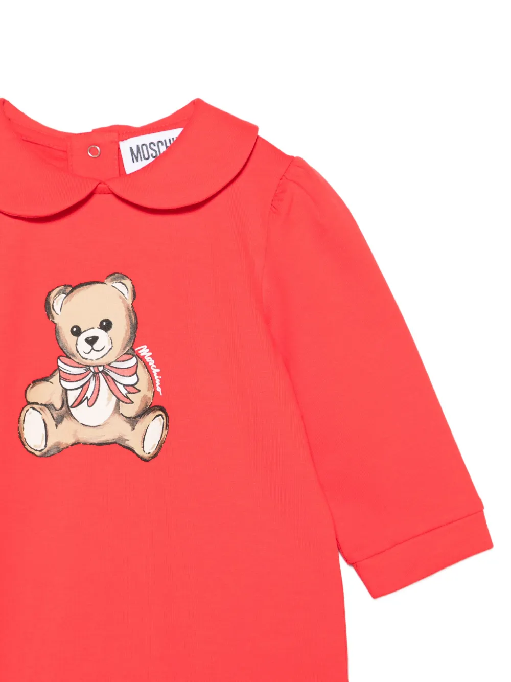 Moschino Kids Romper met print Rood