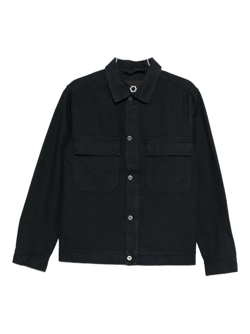 Trc Flap-pocket Overshirt In Blue