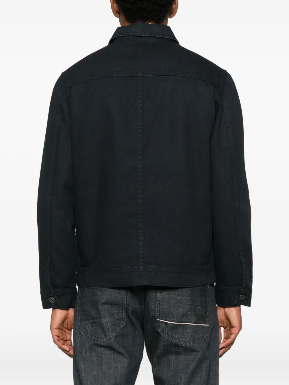 Trc Flap-pocket Overshirt In Blue
