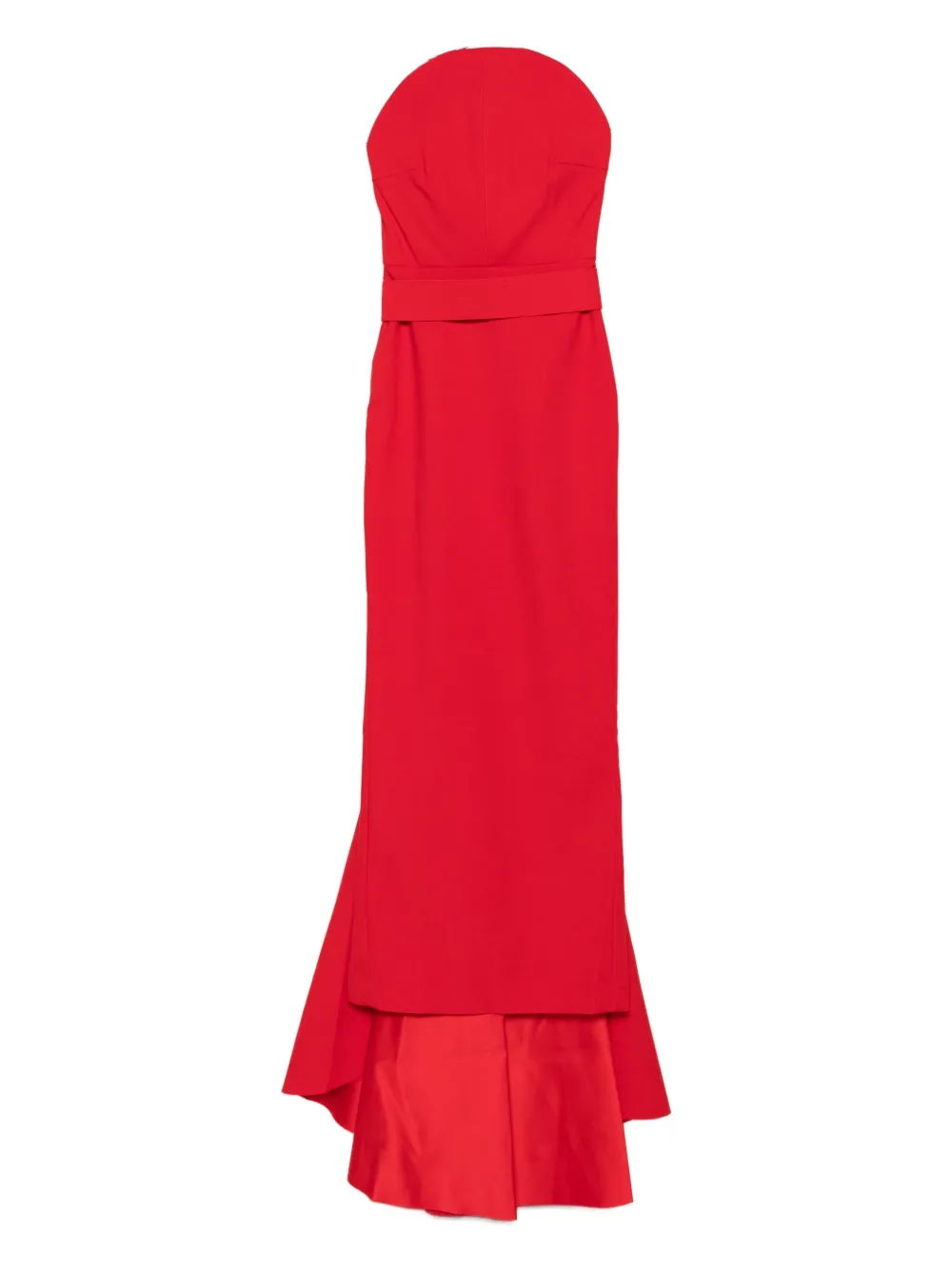 Solace London Citra belted fishtail maxi dress - Rosso