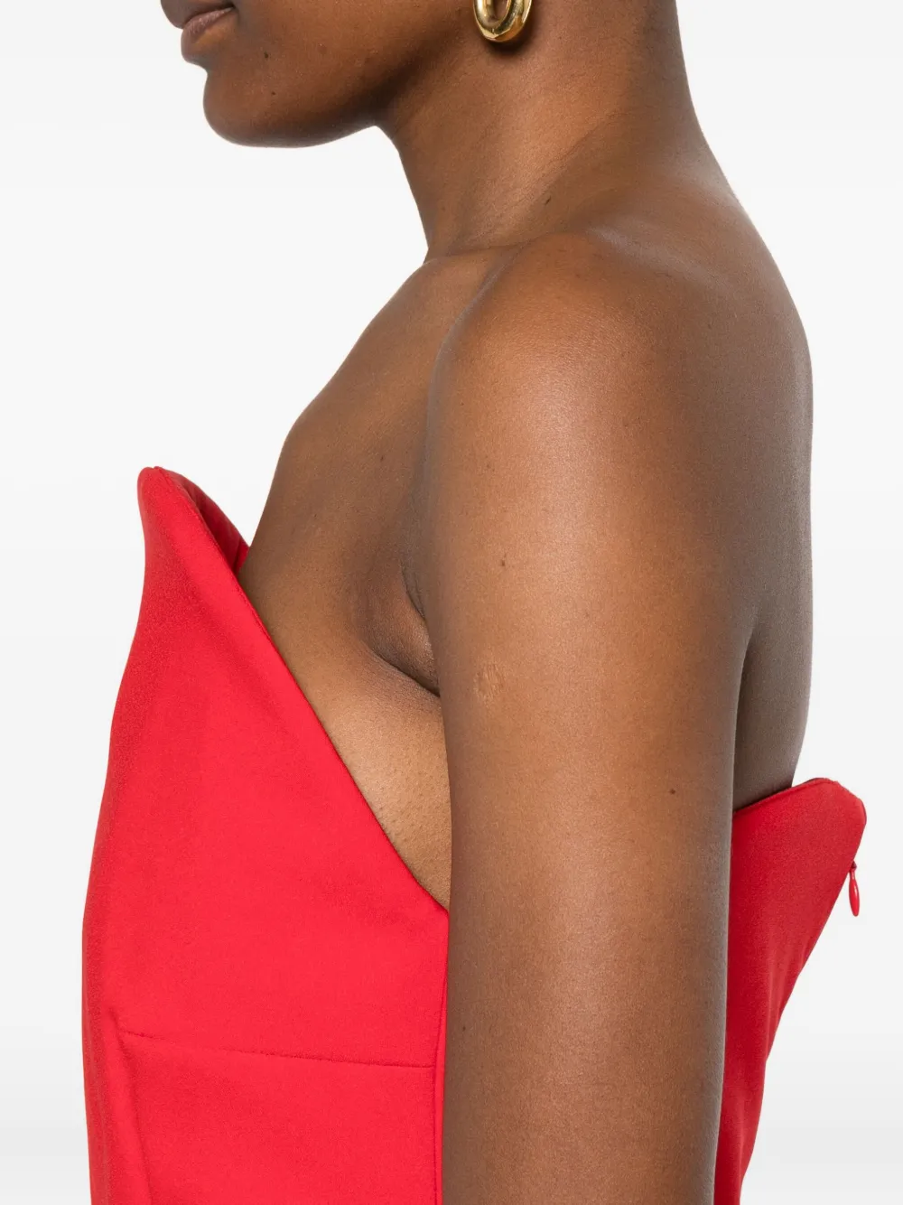 Solace London Citra maxi-jurk met ceintuur Rood