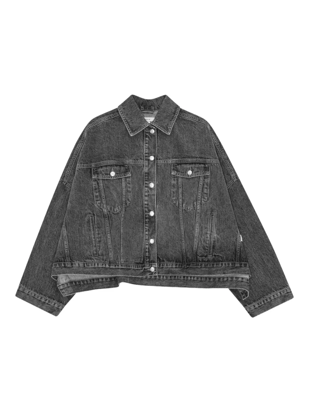 REMAIN drapy-back denim jacket | Grey | Image 1