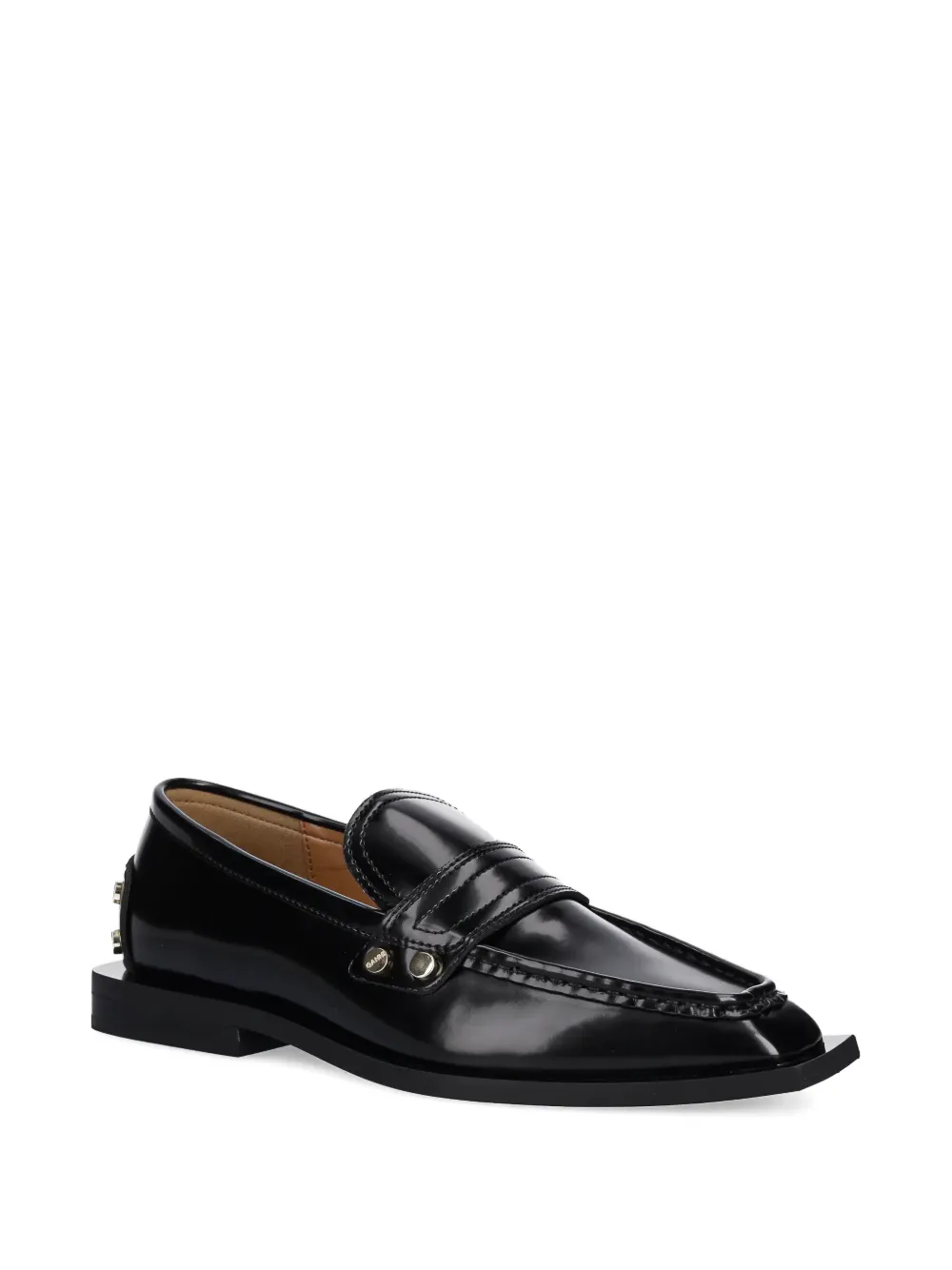 GANNI Loafers met studs Zwart