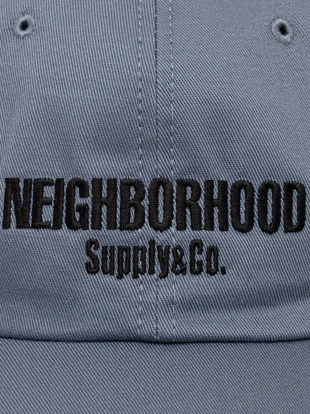 Neighborhood Embroidered Baseball Cap In Gray