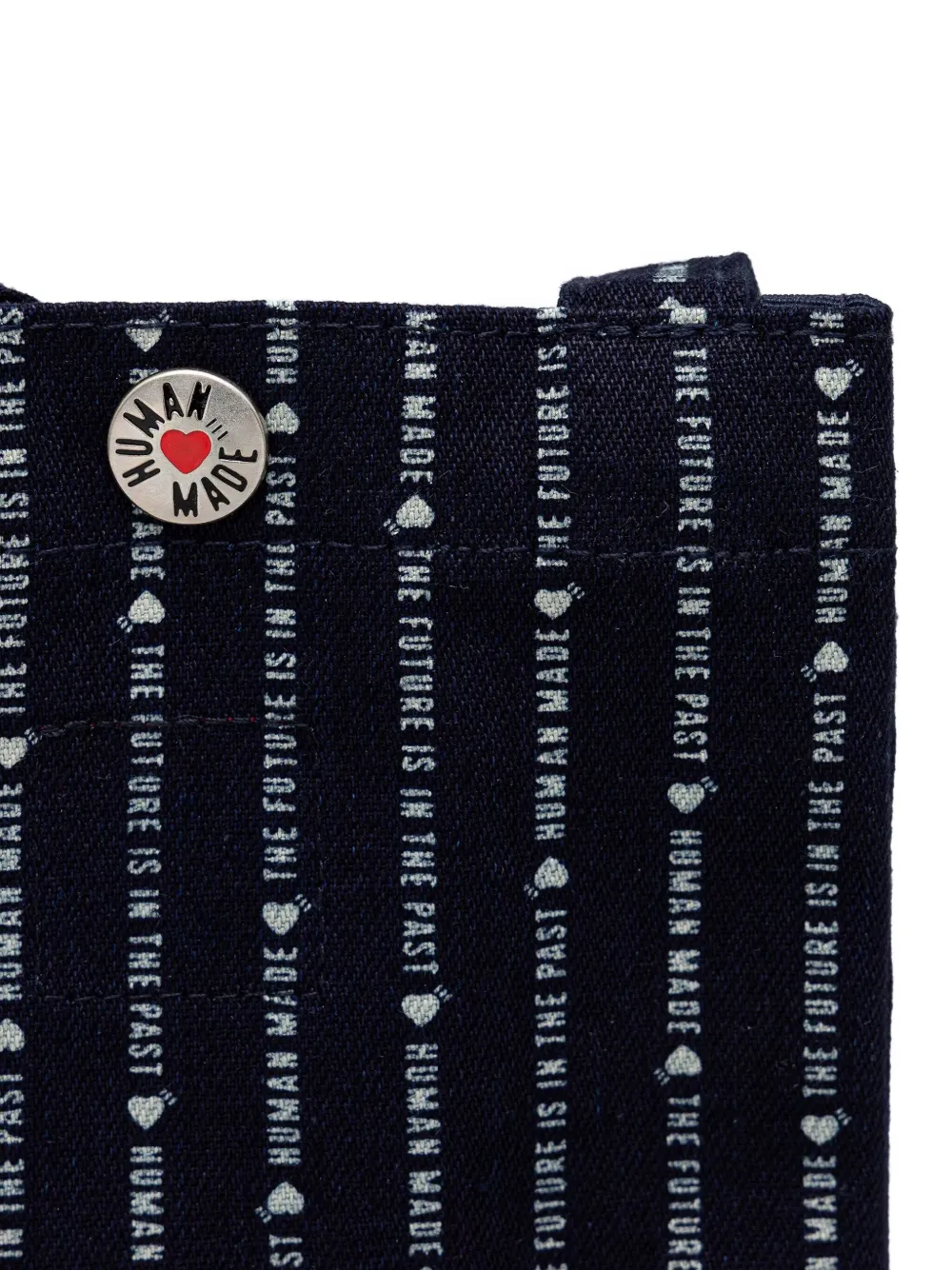 Human Made Striped Shoulder Bag In Black