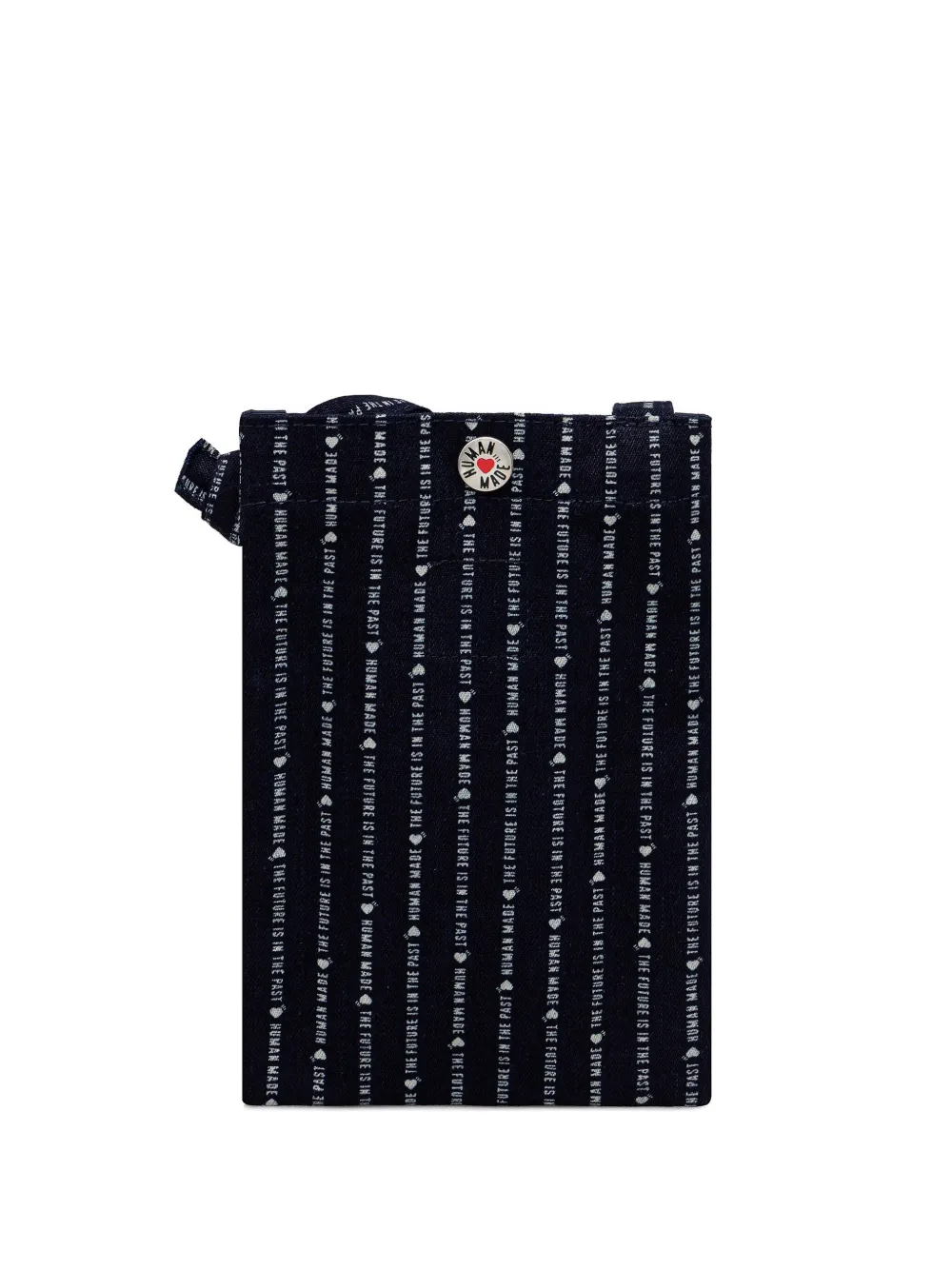 Human Made Striped Shoulder Bag In Black