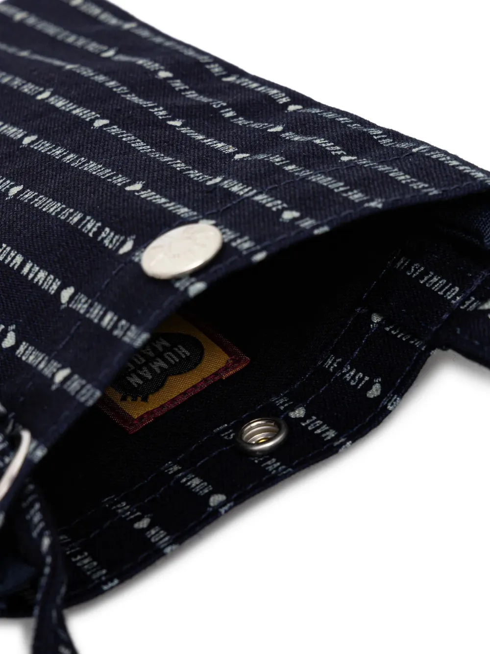 Human Made Gestreepte schoudertas Blauw