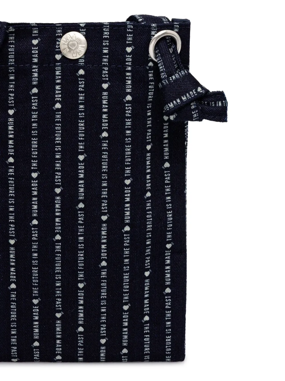 Human Made Gestreepte schoudertas Blauw