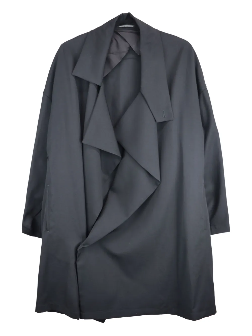 Yohji Yamamoto drape-neck coat | Black | Image 1