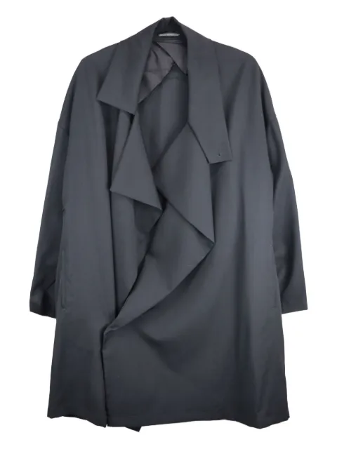 Yohji Yamamoto drape-neck coat