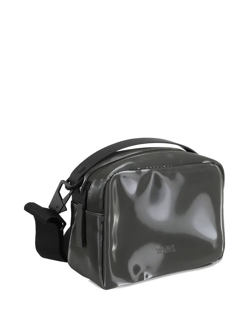 Rains Box Crossbody Bag In Black