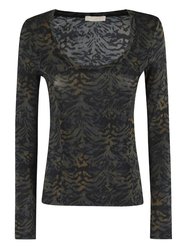 Ulla Johnson Long-sleeve Top in Green
