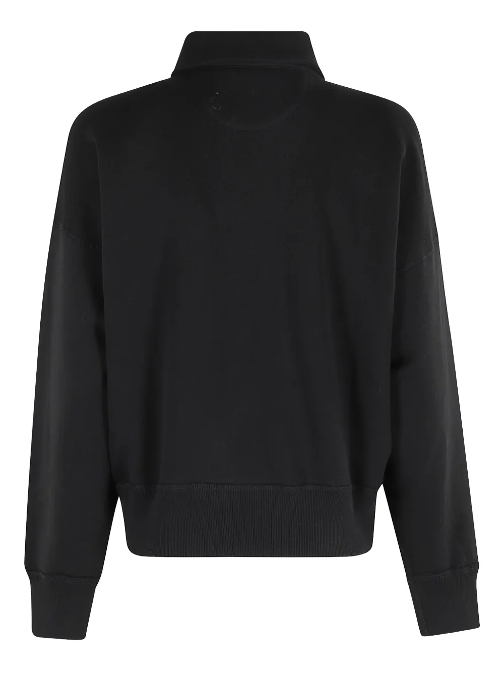 Polo Ralph Lauren logo half-zip polo top - Zwart