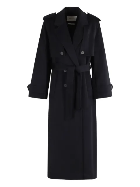  IVY OAK wool double-breasted trench coat