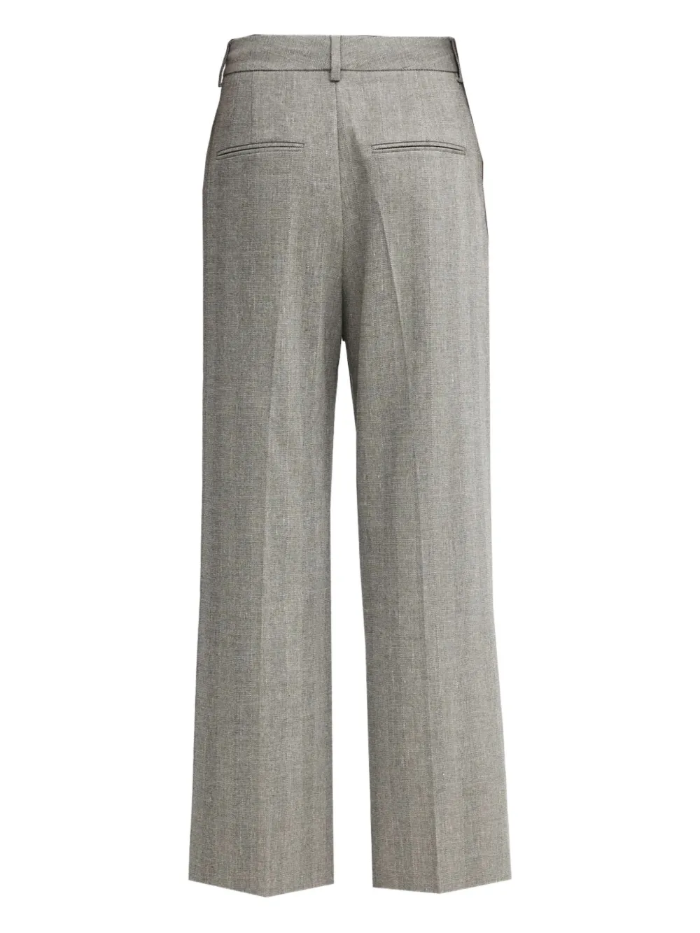 Anine Bing Pleated Trousers In Gray