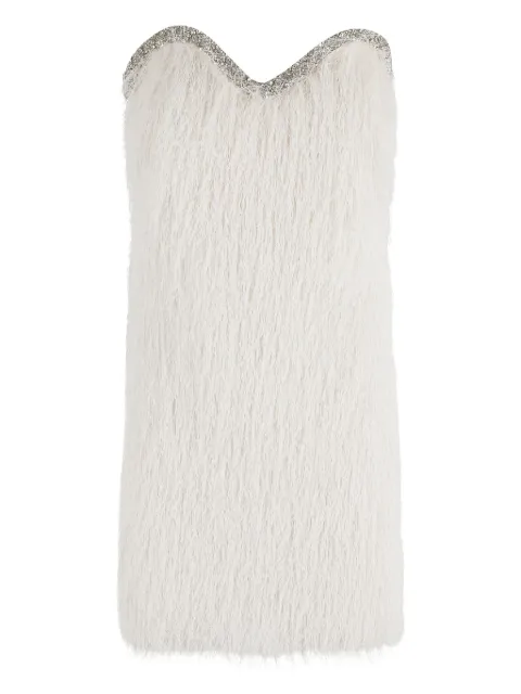 Amen feather-embellished dress