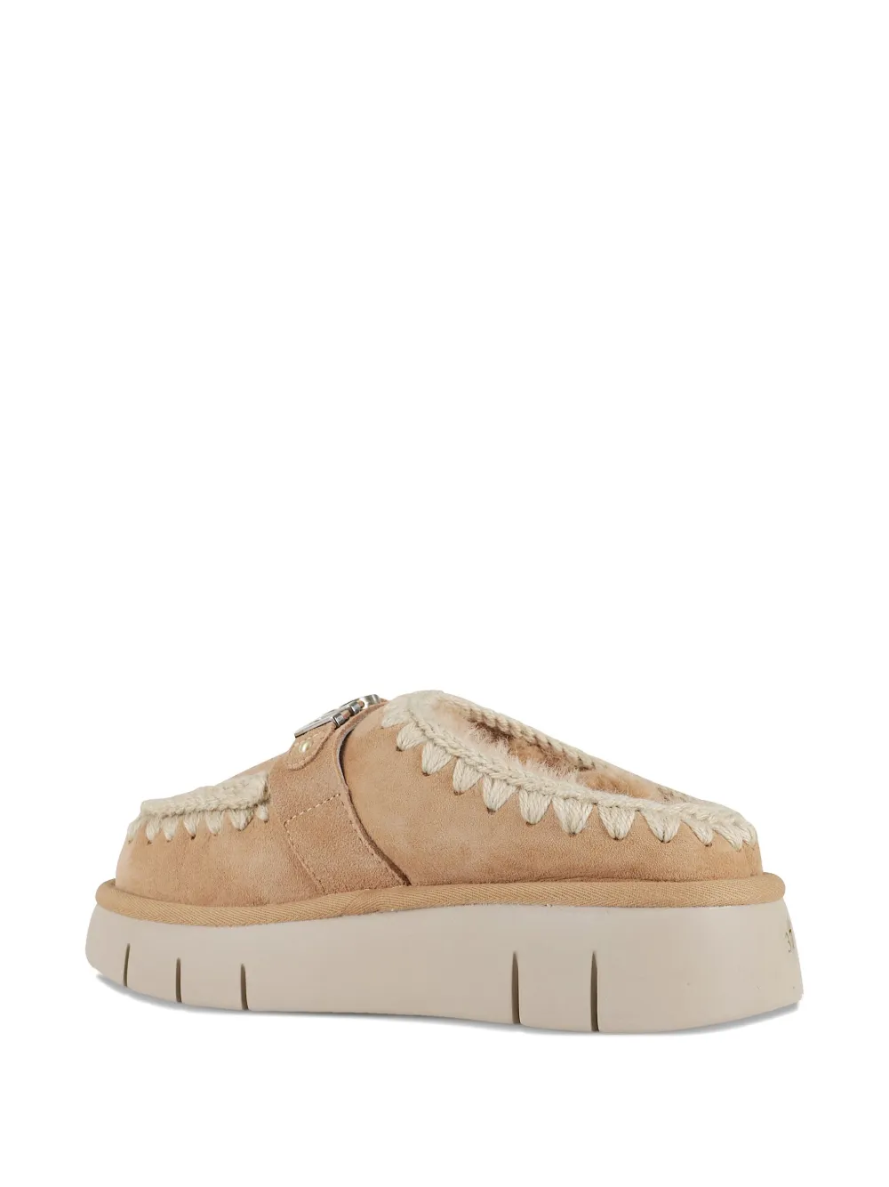 Mou Bounce Clog Metal Logo In Neutral