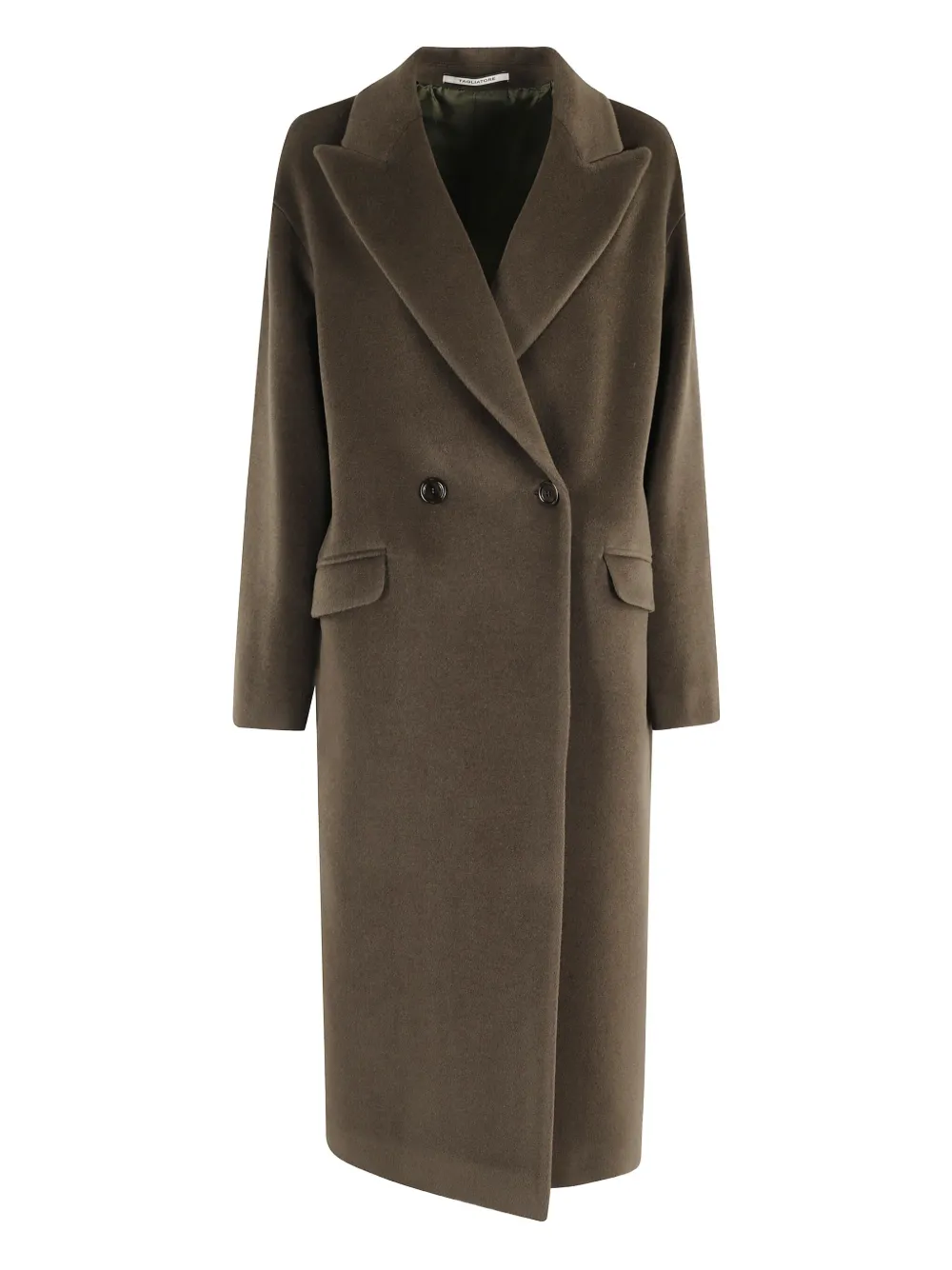 Tagliatore Double-breasted Coat In Green