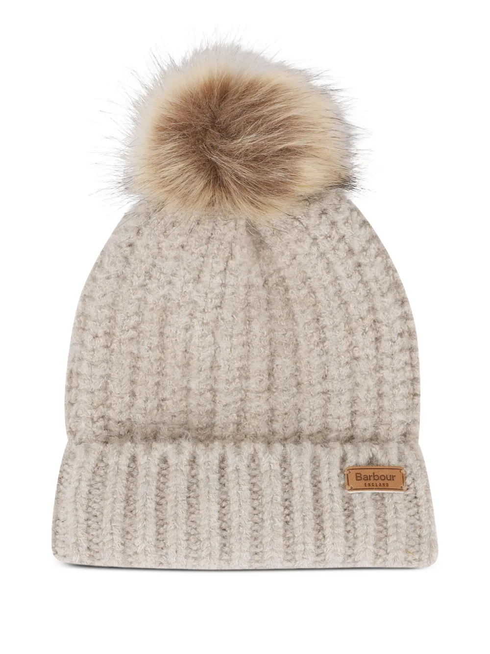 Barbour pompom-detail tartan-scarf beanie set | Scarves | Image 2