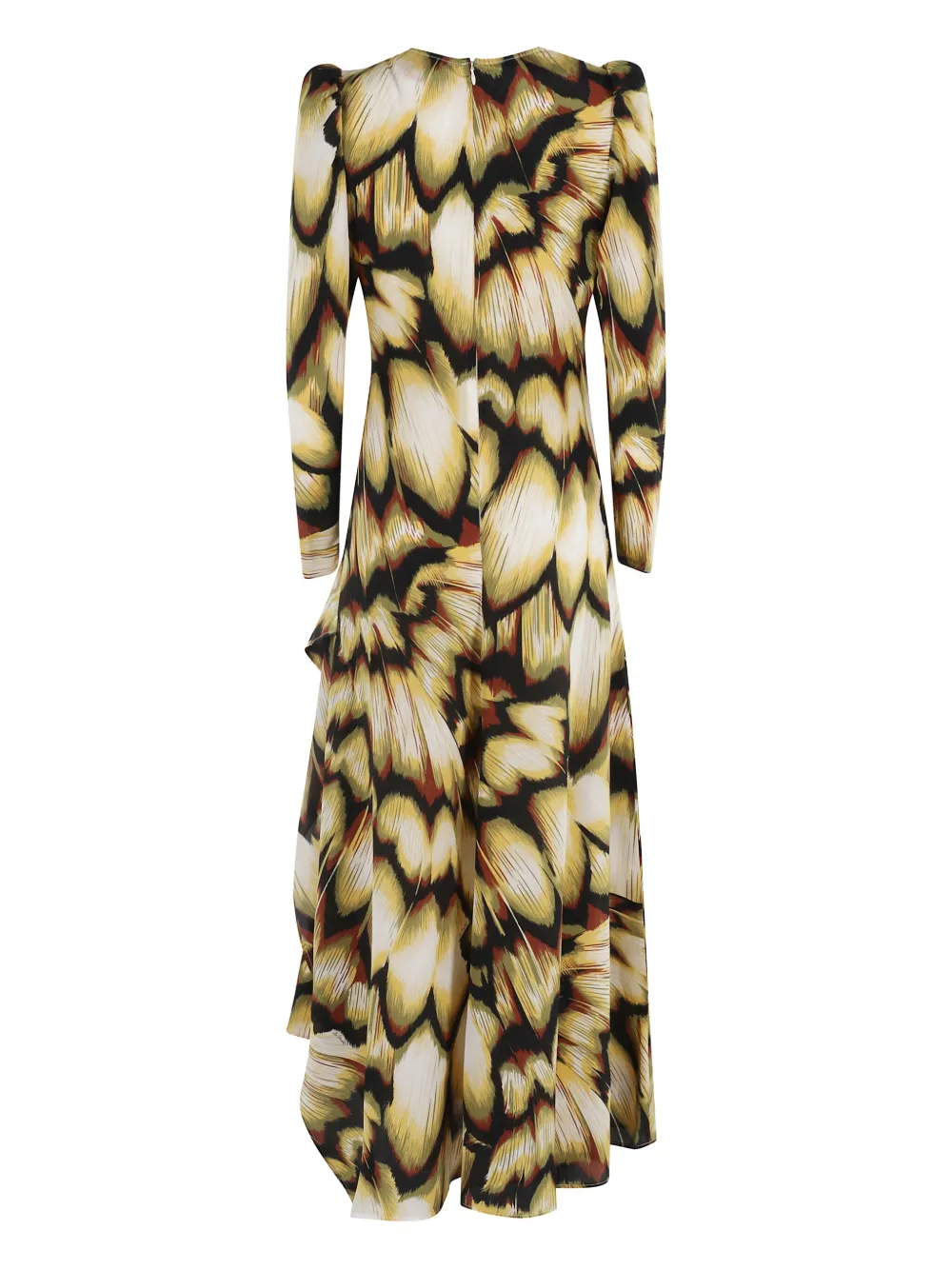 La DoubleJ Monarch maxi-jurk met abstracte print - Beige